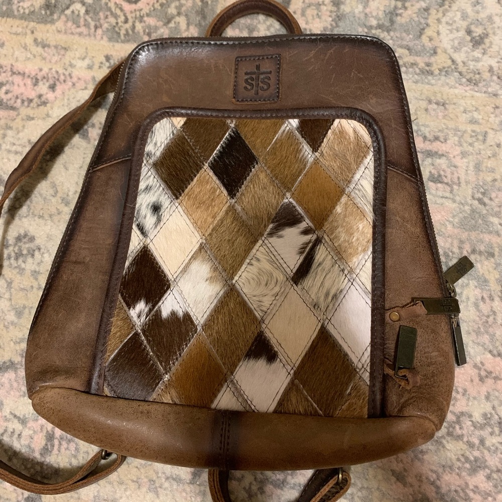 STS cowhide backpack-send offers